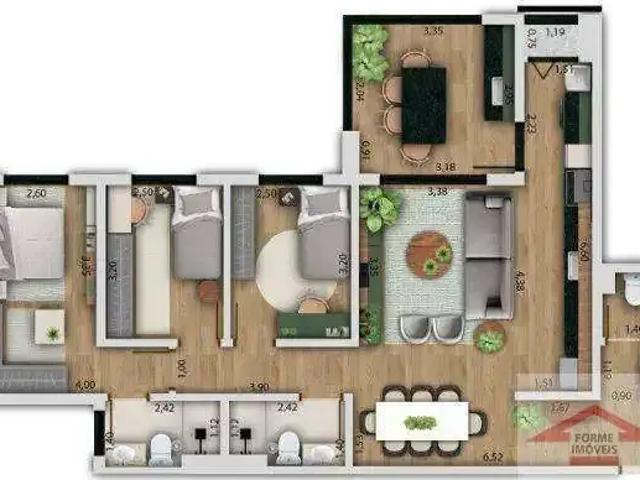 Apartamento para Venda em Jundiaí/SP Engordadouro 3 Quartos