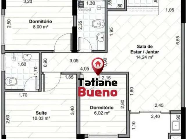 Apartamento para Venda em Jacareí/SP Jardim Califórnia 3 Quartos