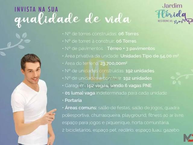 Apartamento para Venda em Jacareí/SP Jardim Flórida 2 Quartos