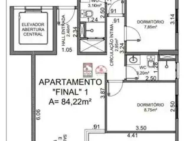Apartamento para Venda em Jacareí/SP Loteamento Villa Branca 3 Quartos