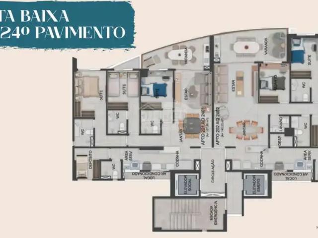 Apartamento para Venda em Jaboatão dos Guararapes/PE Piedade 3 Quartos