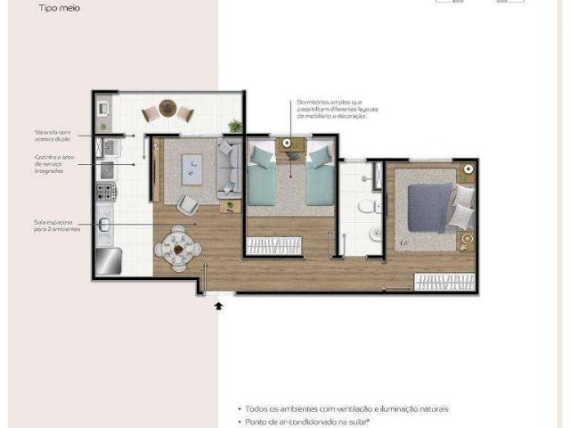 Apartamento para Venda em Jaguariúna/SP Vargeão 2 Quartos