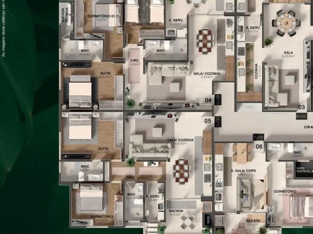 Apartamento para Venda em Jaraguá do Sul/SC Ilha da Figueira 2 Quartos