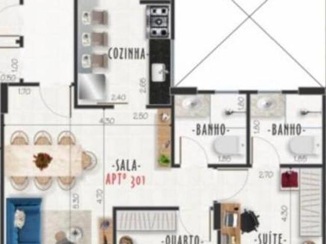 Apartamento para venda em Jardim Glória, Juiz de Fora