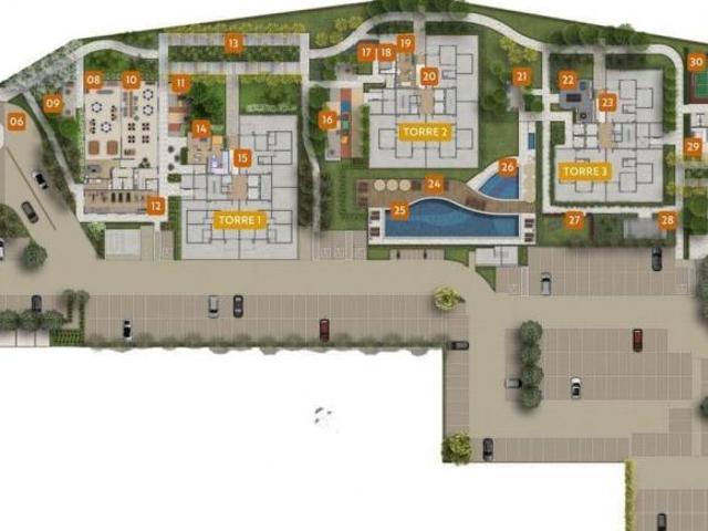 Apartamento para venda em Jardim São Pedro de 57.00m² com 2 Quartos e 1 Garagem