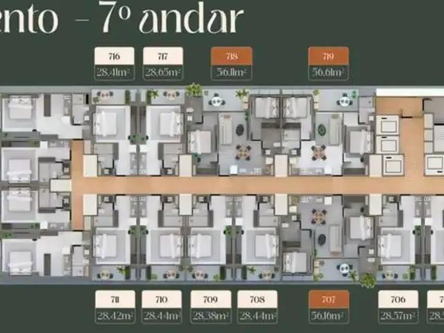 Apartamento para Venda em João Pessoa/PB Manaíra 1 Quartos