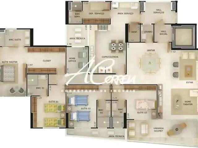 Apartamento para Venda em João Pessoa/PB Miramar 4 Quartos