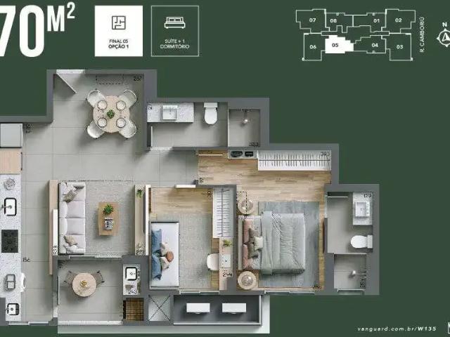 Apartamento para Venda em Joinville/SC Atiradores 2 Quartos