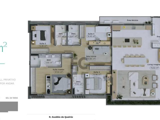 Apartamento para Venda em Joinville/SC Atiradores 4 Quartos