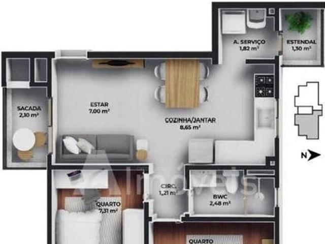Apartamento para Venda em Joinville/SC Aventureiro 2 Quartos