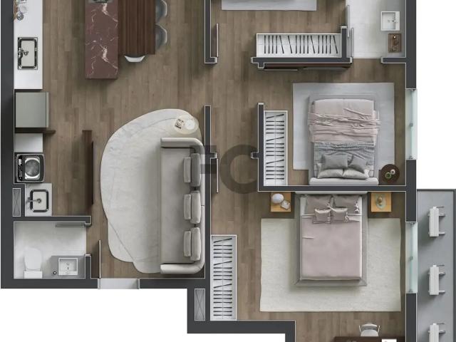 Apartamento para Venda em Joinville/SC América 3 Quartos