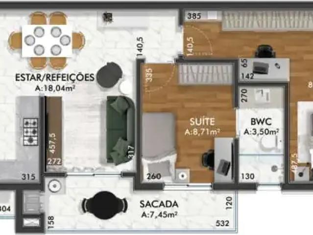 Apartamento para Venda em Joinville/SC América 2 Quartos