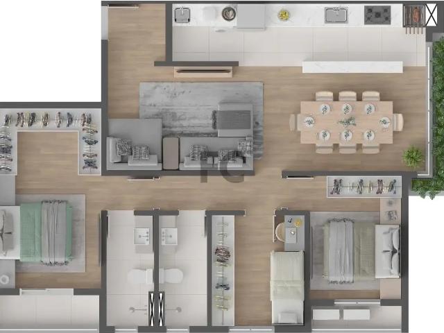 Apartamento para Venda em Joinville/SC Anita Garibaldi 3 Quartos