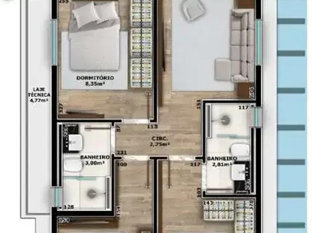 Apartamento para Venda em Joinville/SC Saguaçu 3 Quartos