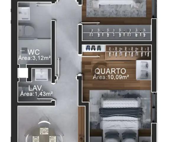 Apartamento para Venda em Joinville/SC Santo Antônio 3 Quartos