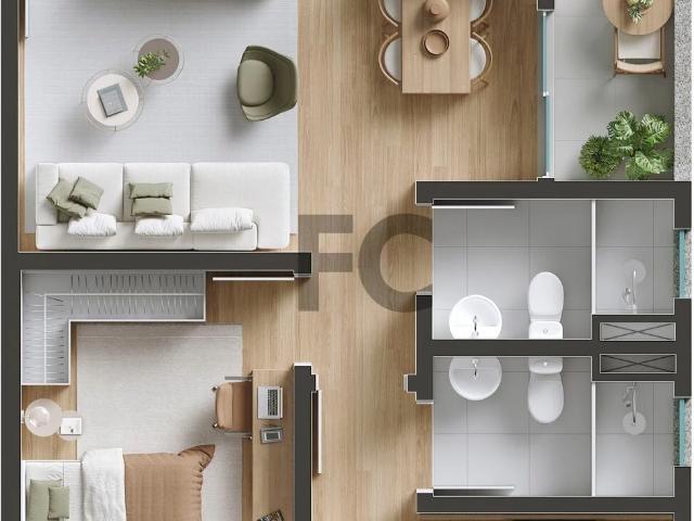 Apartamento para Venda em Joinville/SC Santo Antônio 2 Quartos