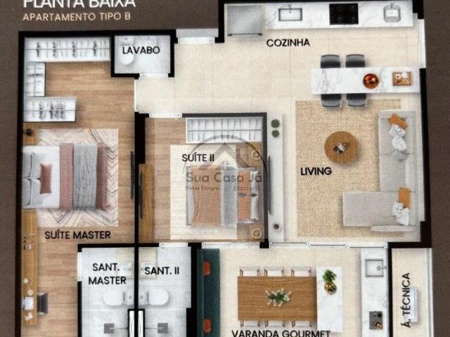 Apartamento para Venda em Lauro de Freitas/BA Pitangueiras 2 Quartos