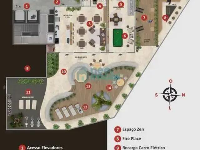 Apartamento para Venda em Palhoça/SC Pedra Branca 1 Quartos