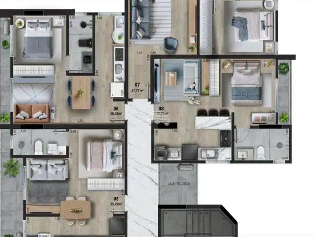 Apartamento para Venda em Pato Branco/PR Centro 2 Quartos