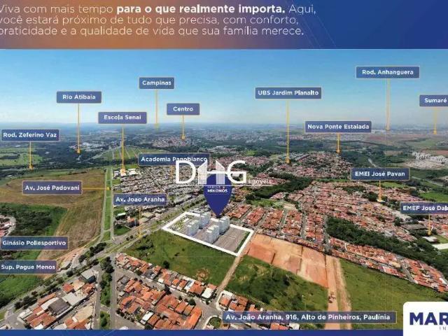 Apartamento para Venda em Paulínia/SP Alto de Pinheiros 2 Quartos