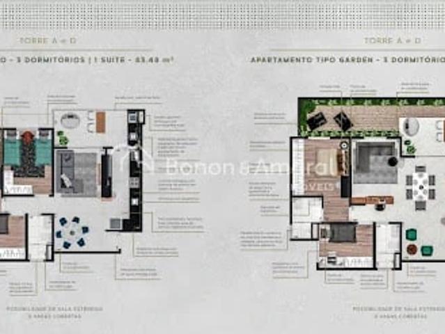 Apartamento para Venda em Paulínia/SP Santa Terezinha 3 Quartos