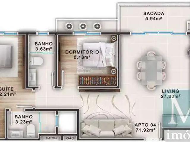 Apartamento para Venda em Penha/SC Armação 2 Quartos