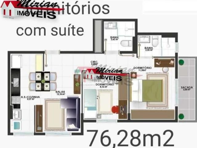 Apartamento para Venda em Peruíbe/SP Centro 2 Quartos