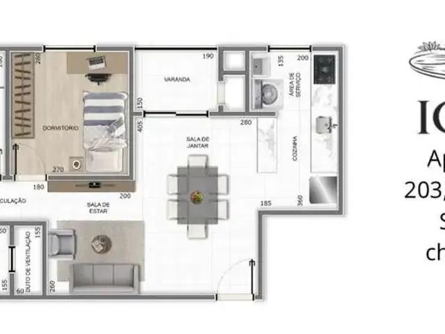 Apartamento para Venda em Pinhais/PR Weissópolis 3 Quartos
