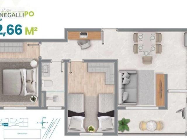 Apartamento para Venda em Piracicaba/SP Dois Córregos 2 Quartos