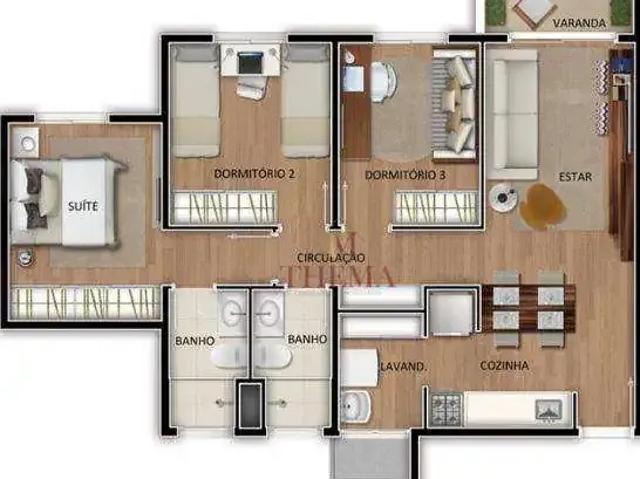Apartamento para Venda em Piracicaba/SP Jardim Brasília 3 Quartos