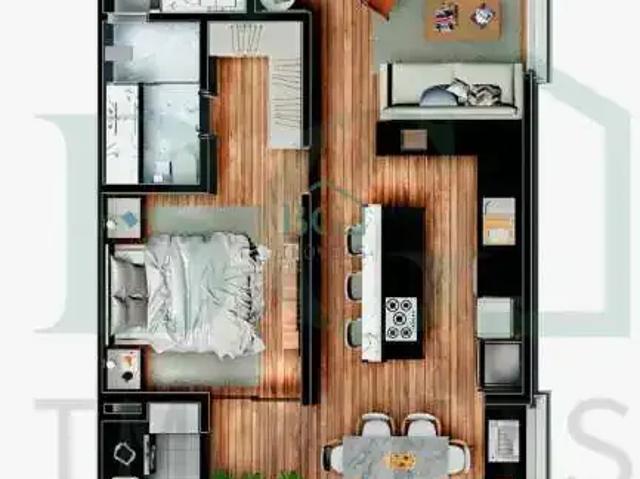 Apartamento para Venda em Poços de Caldas/MG Centro 1 Quartos