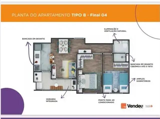 Apartamento para Venda em Poá/SP Cidade Kemel 2 Quartos