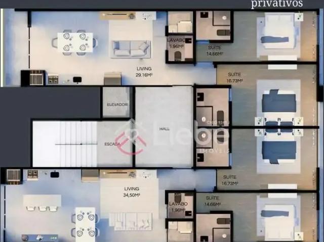 Apartamento para Venda em Pomerode/SC Centro 2 Quartos
