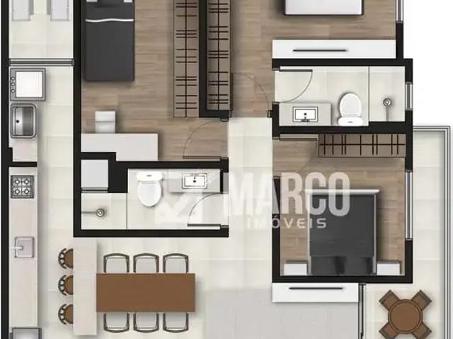 Apartamento para Venda em Pomerode/SC Centro 3 Quartos