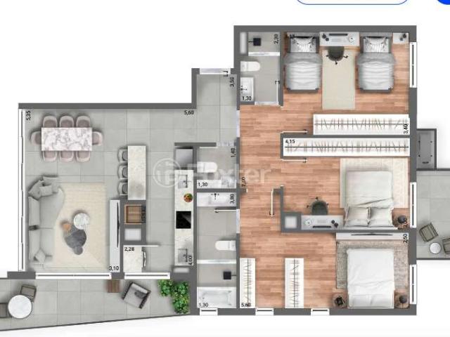 Apartamento para Venda em Porto Alegre/RS Auxiliadora 3 Quartos