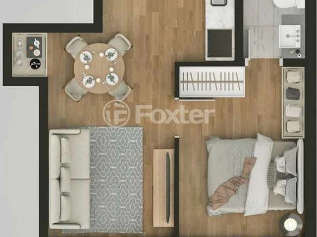 Apartamento para Venda em Porto Alegre/RS Bom Fim 1 Quartos