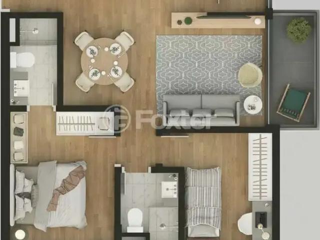 Apartamento para Venda em Porto Alegre/RS Bom Fim 2 Quartos
