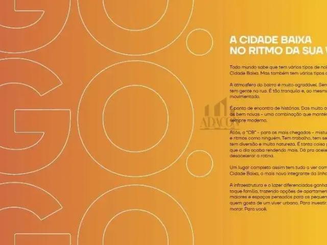 Apartamento para Venda em Porto Alegre/RS Cidade Baixa 1 Quartos