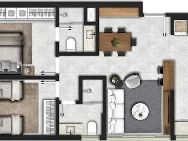 Apartamento para Venda em Porto Alegre/RS Cristo Redentor 2 Quartos
