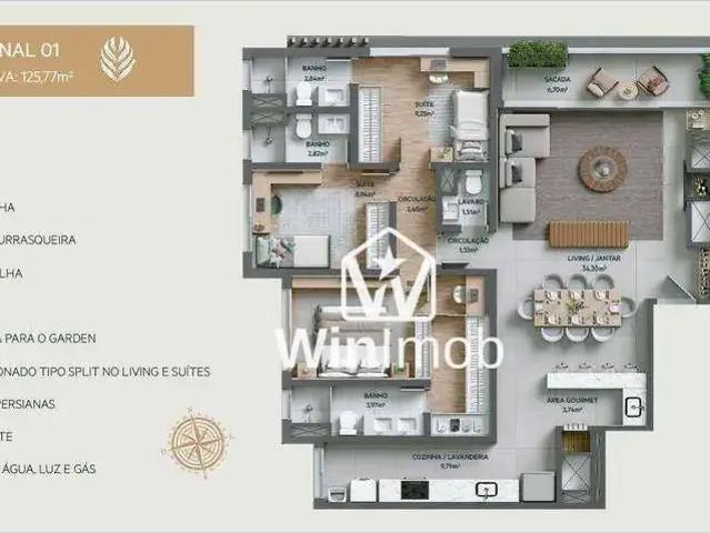Apartamento para Venda em Porto Alegre/RS Petrópolis 3 Quartos