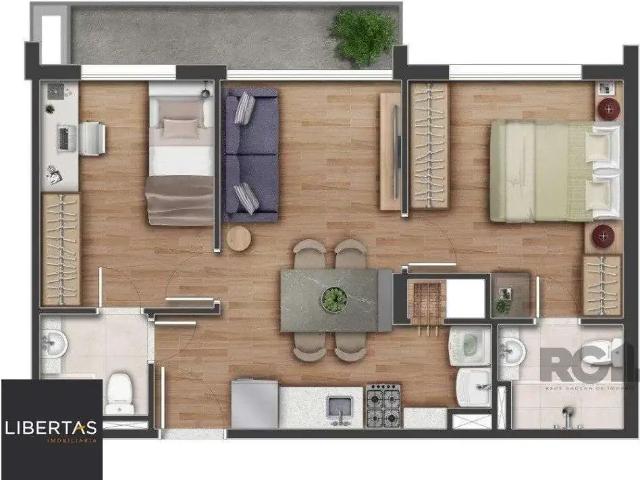 Apartamento para Venda em Porto Alegre/RS Petrópolis 2 Quartos