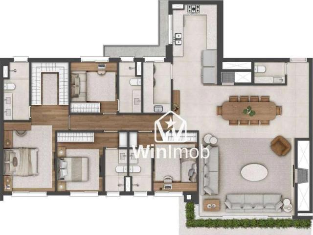 Apartamento para Venda em Porto Alegre/RS Três Figueiras 4 Quartos
