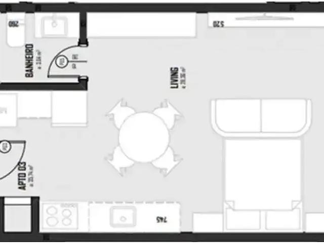 Apartamento para Venda em Porto Belo/SC Balneário Perequê 1 Quartos