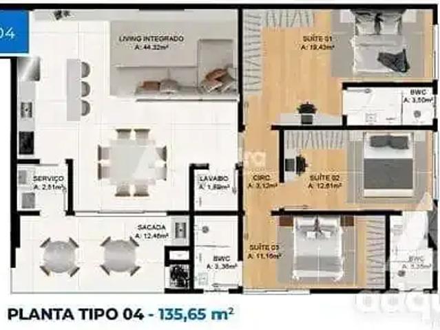 Apartamento para Venda em Porto Belo/SC Centro 3 Quartos
