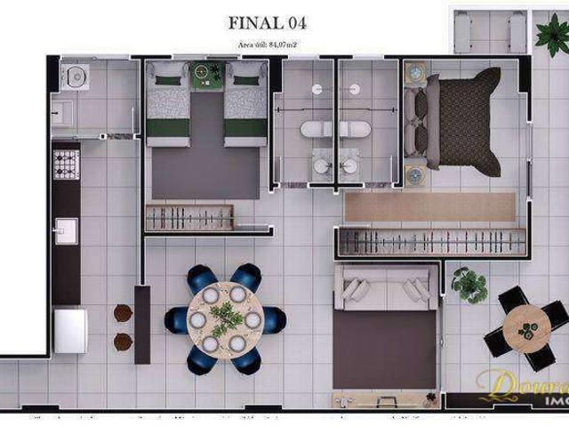 Apartamento para Venda em Praia Grande/SP Aviação 2 Quartos