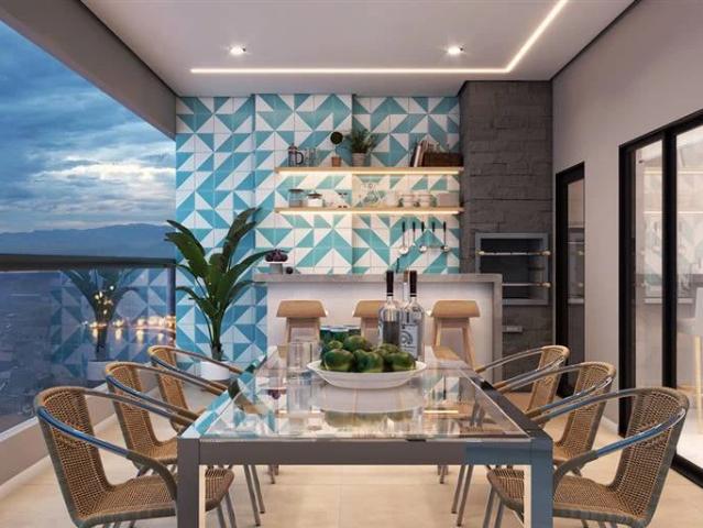 Apartamento para Venda em Praia Grande/SP Guilhermina 3 Quartos