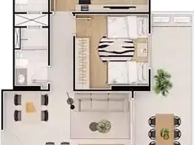 Apartamento para Venda em Praia Grande/SP Vila Caiçara 2 Quartos