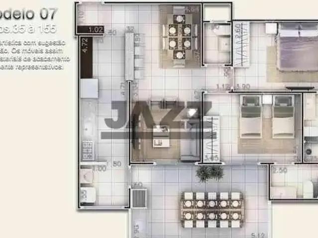 Apartamento para Venda em Praia Grande/SP Vila Caiçara 2 Quartos