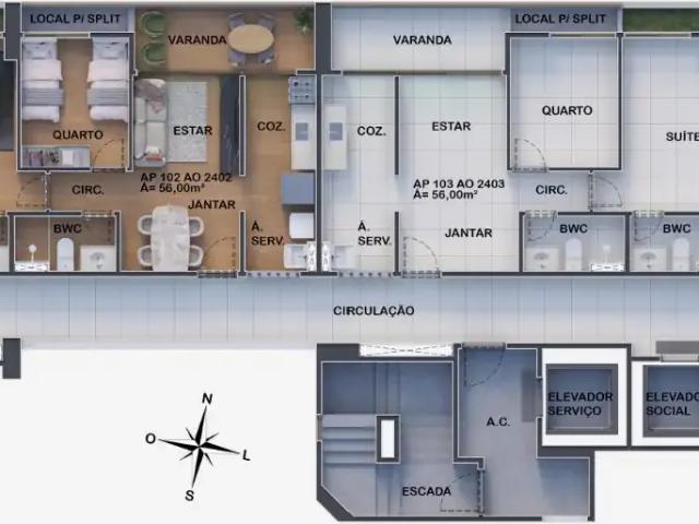 Apartamento para Venda em Recife/PE Madalena 2 Quartos