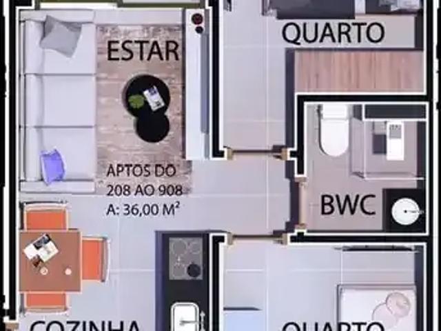 Apartamento para Venda em Recife/PE Boa Vista 1 Quartos